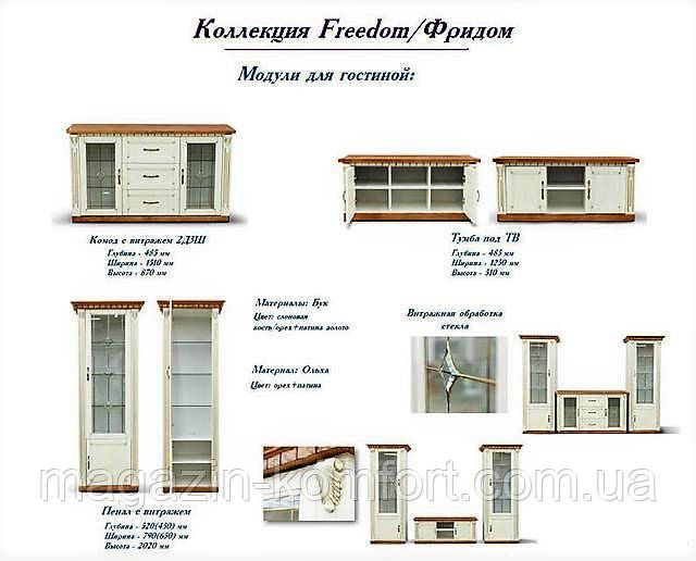 Гостинная Фридом Freedom с тумбой ТВ - фото 10 - id-p730952299