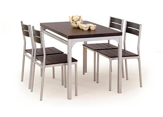 Стіл + 4 крісла Malcolm wenge