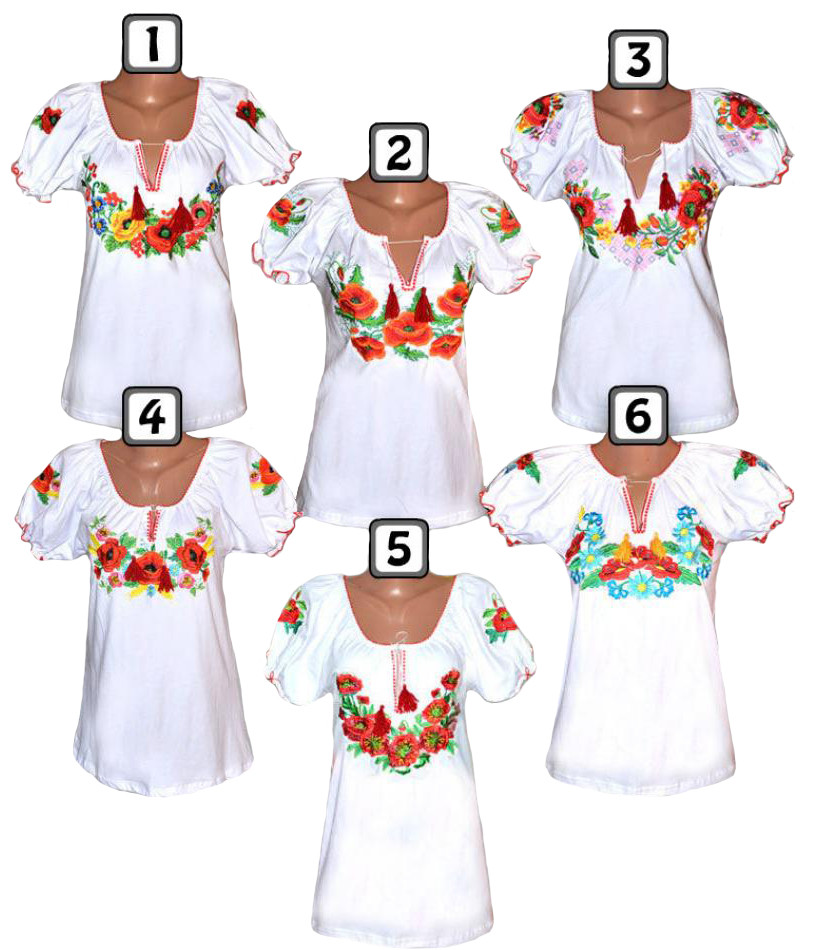 Вишиванка жіноча з коротким рукавом, віскоза