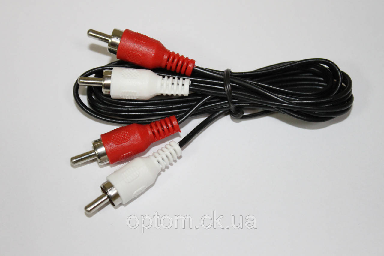 Аудіо кабель 2RCA - 2RCA 1m