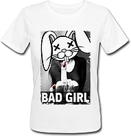 Женская футболка Bad Girl (белая)