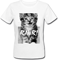 Женская футболка RAWR! (белая)