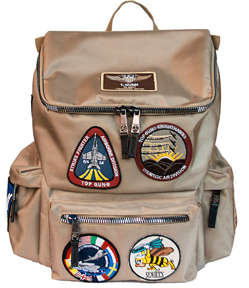 Оригінальний рюкзак Top Gun backpack with patches TGB1701 (Khaki)