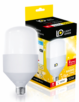 LED лампа, 40 W, E27 TM "Lightoffer" - фото 1 - id-p731083025