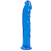 Фаллоімітатор Doc Johnson Jelly Jewels - Dong with Suction Cup - Blue