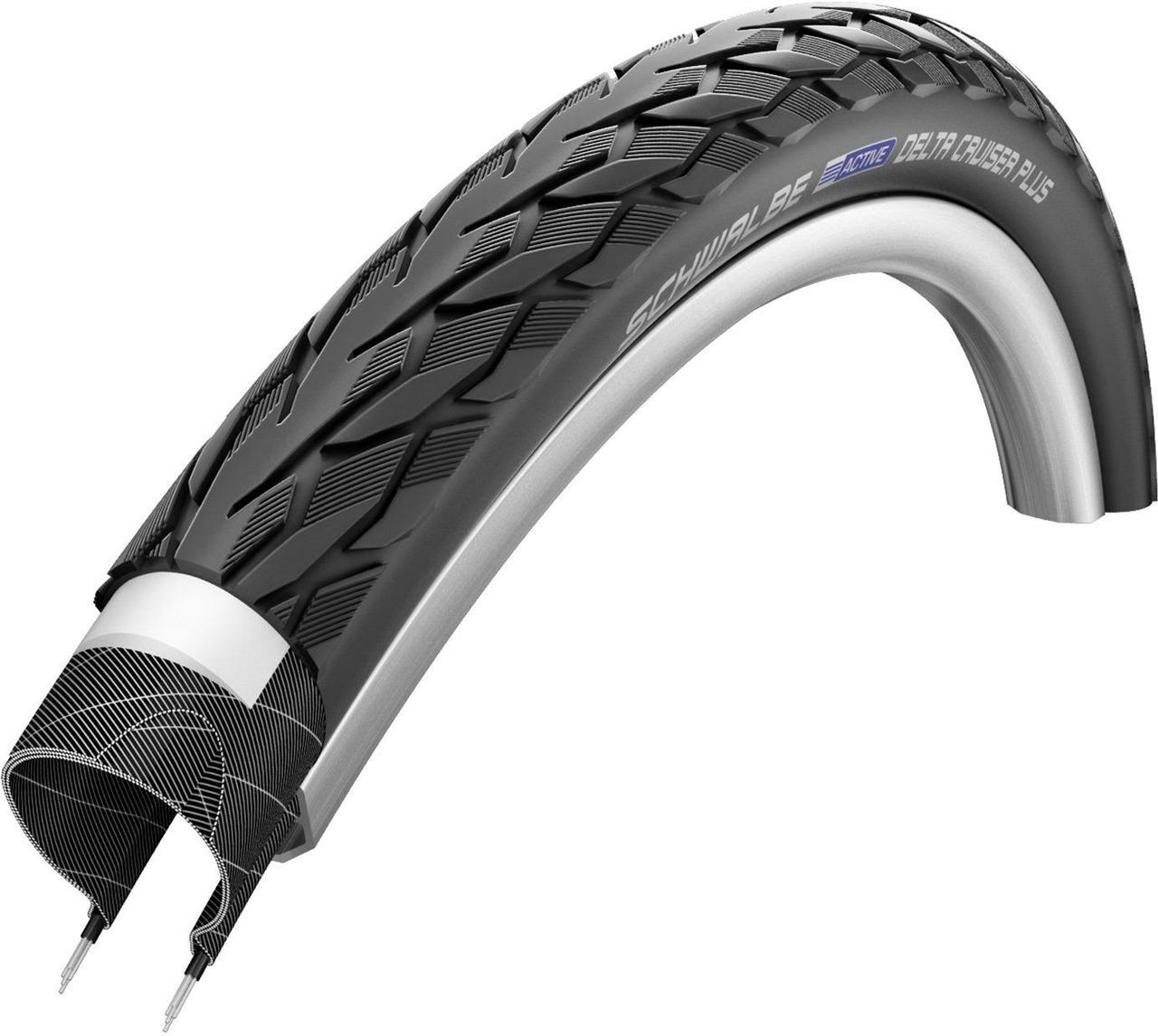 Покрышка 28x1.10 (28-622) 700x28C Schwalbe DELTA CRUISER PLUS PunctureGuard Active B/B+RT HS431 SBC 50EPI