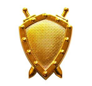 Емблема юстиції, золото