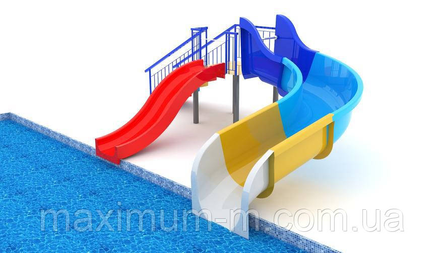 Дитяча водна гірка зі склопластику "Мальта"