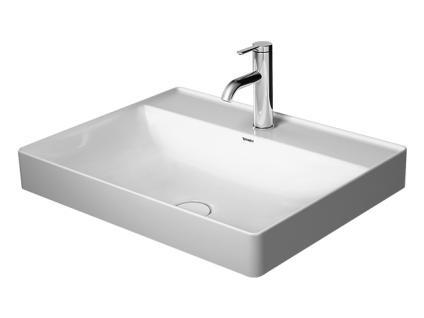 Умивальник DURAVIT DURASQUARE з покриттям Wondergliss, без переливу