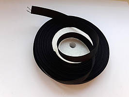 Тесьма лента репсовая Стрічка репсова 13 мм ( 22 метри в рулоні) чорна