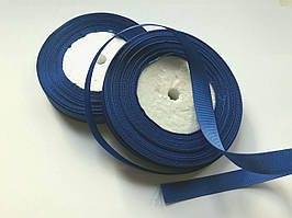 Тесьма лента репсовая Стрічка репсова 13 мм ( 22 метри в рулоні) синя, темно волошкова