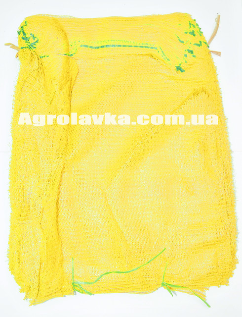 Сітка овочева 50х80 (до 40кг) жовта (ціна за 1000шт) (6930), фото 1