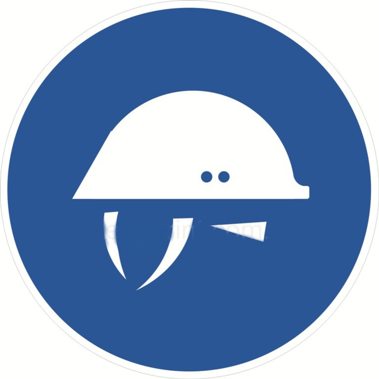 Знак табличка "Працювати в захисній касці"