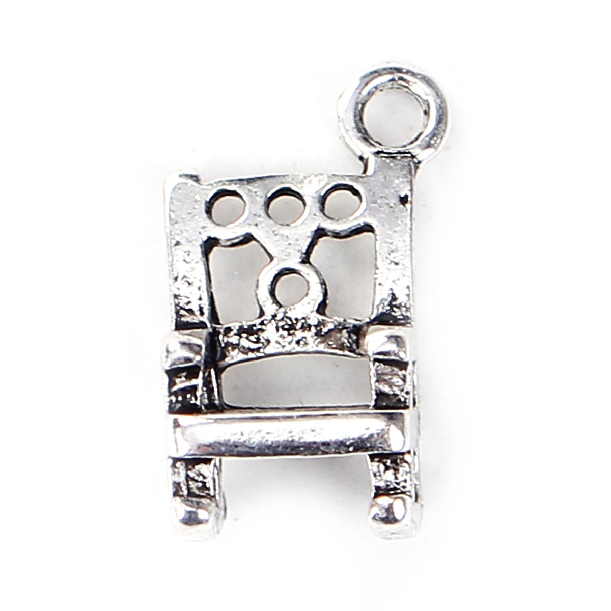 Підвіски металеві Finding Кулон стілець меблі Античне срібло 18 мм x 10 мм