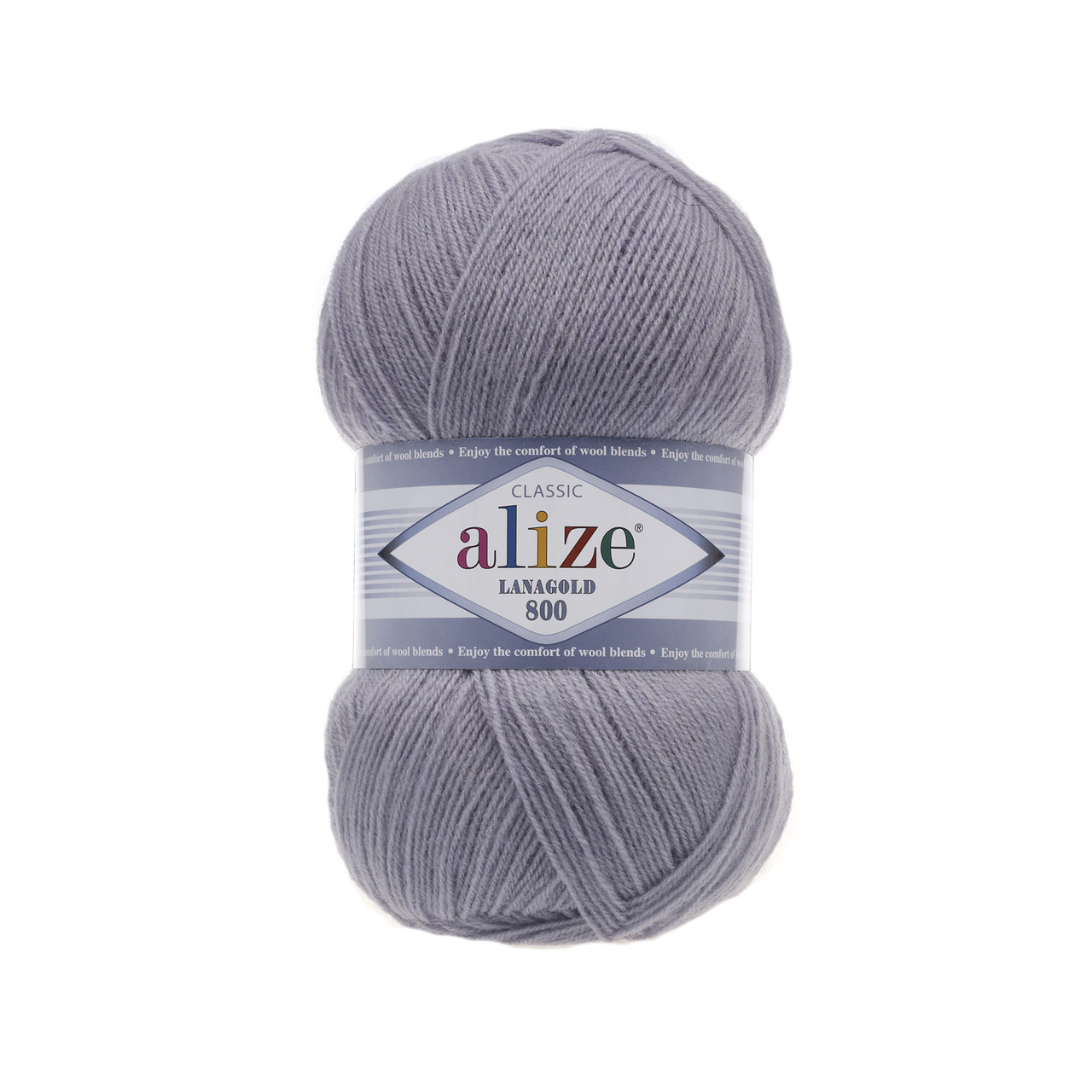 Alize Lanagold 800 — 200 сірий із бузковим відтінком