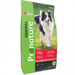Pronature Original Dog Lamb Peas&Barley ПРОНАТЮР ОРІДЖІНАЛ ЯГНЯ ГОРОХ C ЯЧМЕНЕМ корм для собак, 18кг