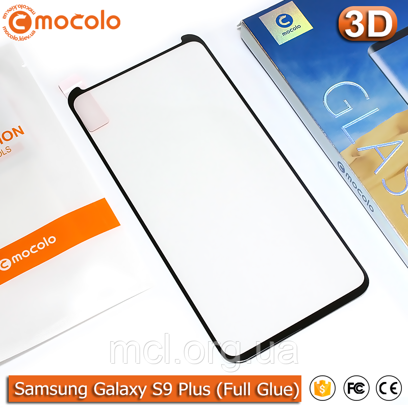 Захисне скло Mocolo Samsung Galaxy S9+ Full Glue 3D (Black)