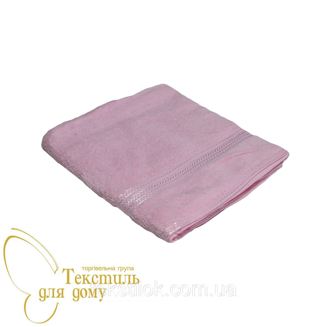 Рушник для сауни 100*150, 360 г/м2, рожевий, фото 1