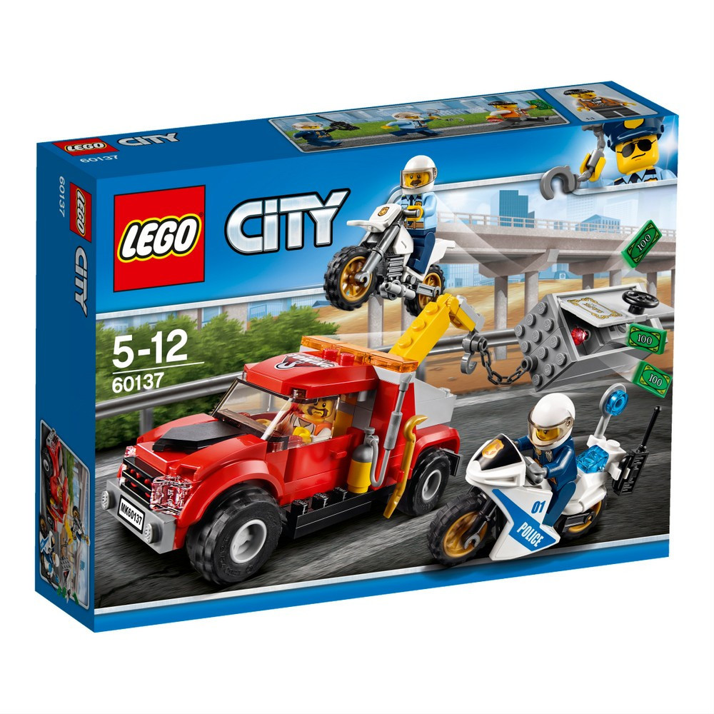 Конструктор Лего Lego City Втеча на буксирувальнику 60137