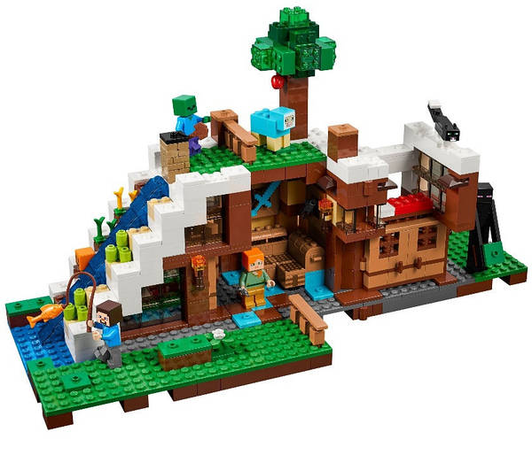 Lego minecraft the sale waterfall base 21134