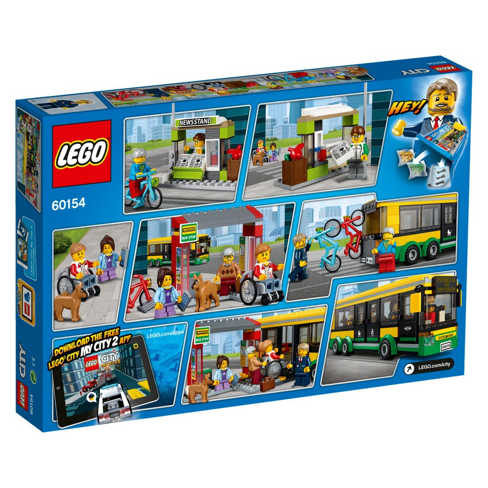 Lego City Автобусная остановка 60154 - фото 2 - id-p731475595