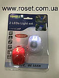 Світлодіодний ліхтарик для самоката та велосипеда HJ008 — 2 LED Light set, фото 2