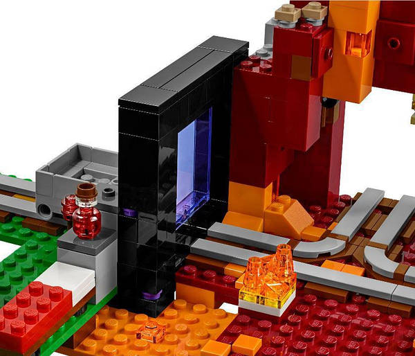 Lego minecraft cheap nether portal