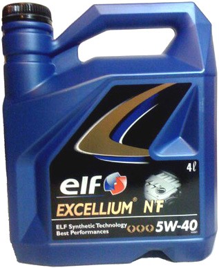 Синтетическое моторное масло ELF Excellium NF 5W40 4л (1л, 5л)