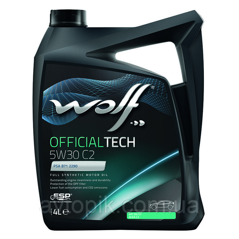 Моторне масло Wolf Officialtech C2 5W-30 (4л.)