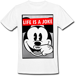 Футболка Life Is A Joke (біла)