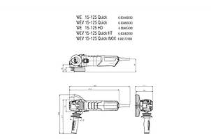 Болгарка Metabo WE 15-125 HD Set GED, фото 3