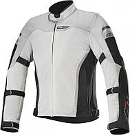 Мотокуртка Alpinestars Leonis Drystar Air чорний/світло-сірий, S