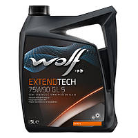 Трансмиссионное масло Wolf eXtendTech GL-5 75W-90 (5л.)