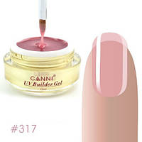 Конструирующий гель Canni 317 Thing Pink полупрозрачный, 15 мл №317