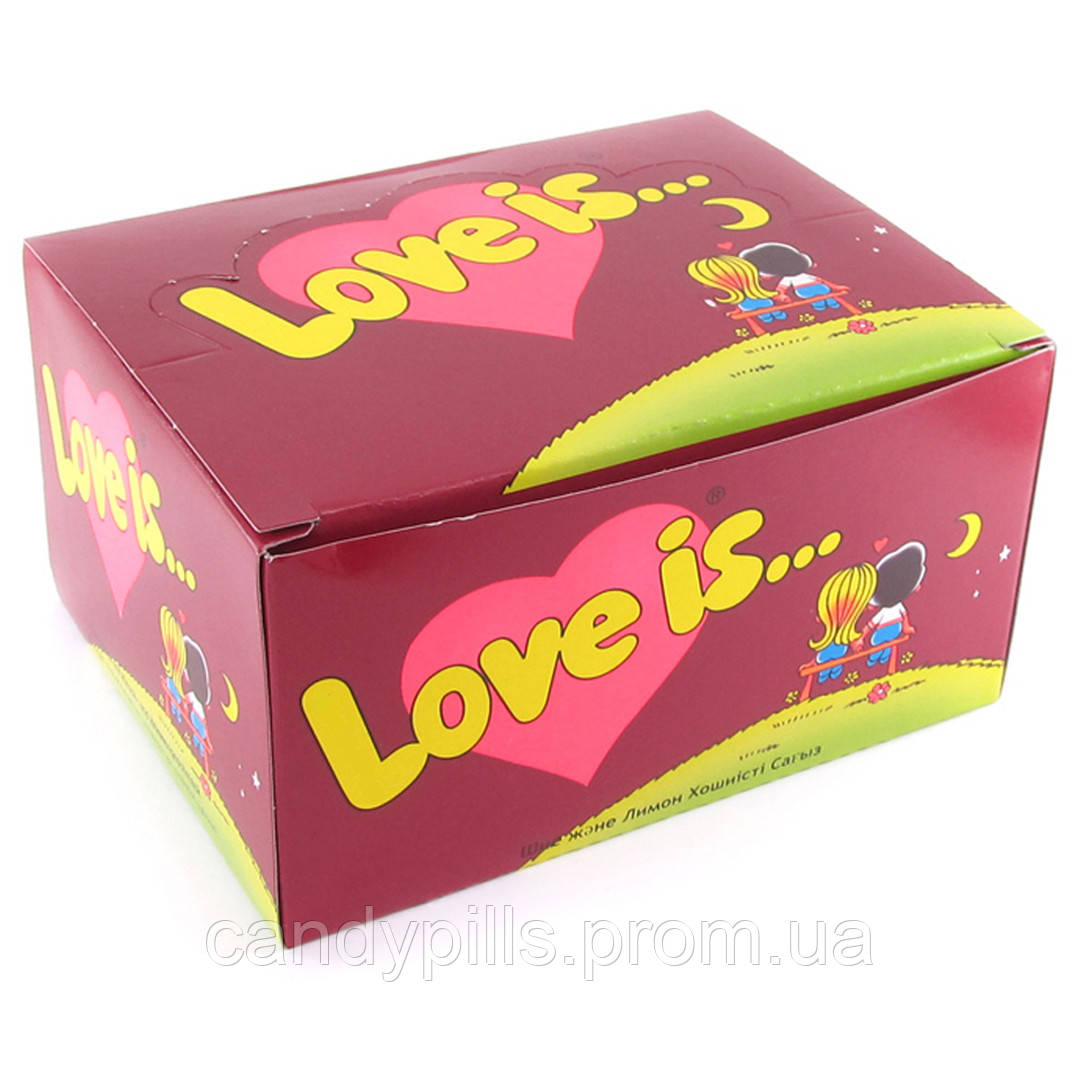 Жвачки "Love is..." вишня-лимон - фото 1 - id-p731649741
