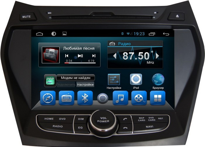 Hyundai IX45, New Santa Fe 2013+. Kaier KR-8022 Android