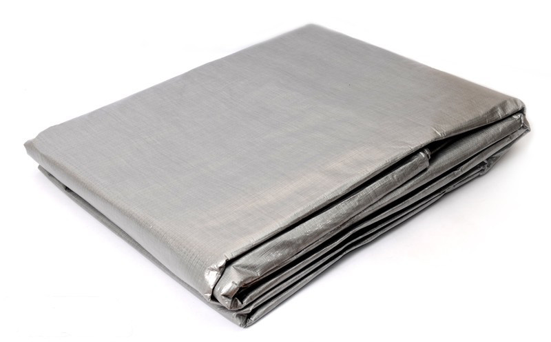 Тент 2х3 (тарпаулін) сріблястий 120г/м2, фото 1