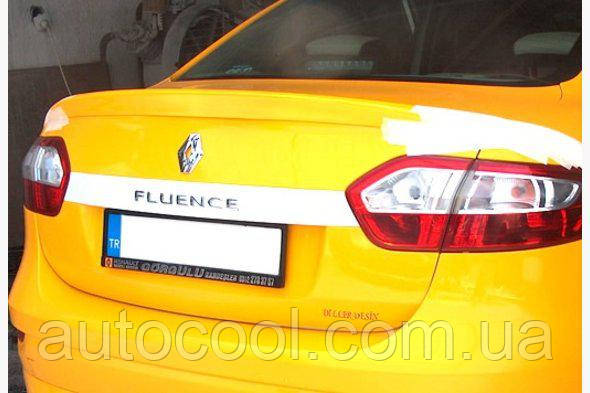 Спойлер багажника (сабля, лип спойлер) Renault Fluence 2010-2015 р.в. Рено Флюенс