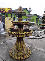 Бетонный фонтан для сада "Кудрявый"