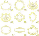 Сімейний герб, ініціали на весілля, монограма, весільний герб із дерева — герб 44, фото 5