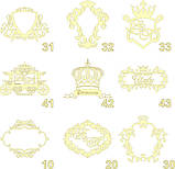 Сімейний герб, ініціали на весілля, монограма, весільний герб із дерева — герб 44, фото 7