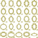 Весільний герб, ініціативи на весілля, монограма, сімейний герб із дерева — овальний 42, фото 9