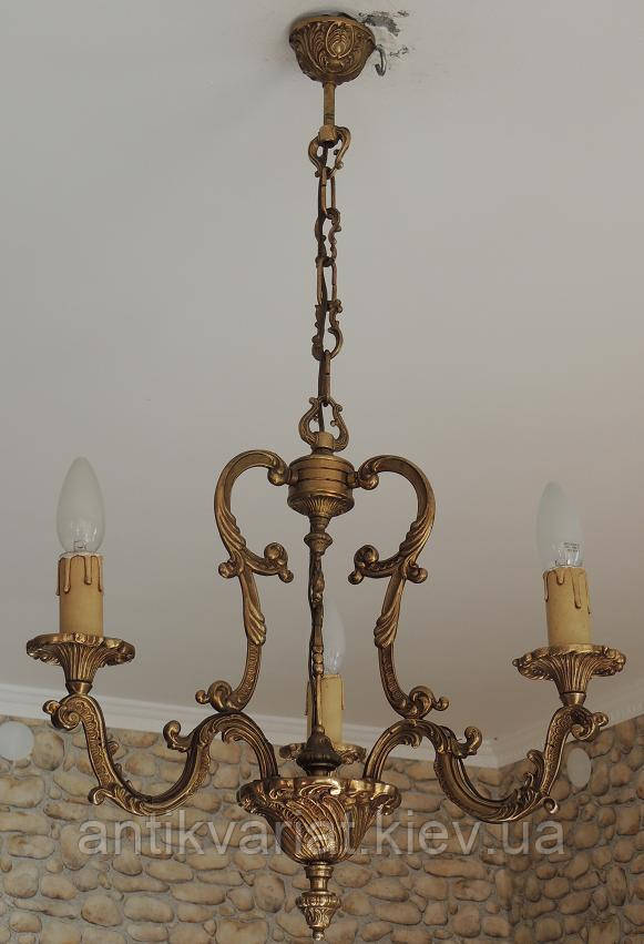 Антикварна бронзова люстра нічник старовинний світильник бра торшер антикварна лампа старовинні люстри