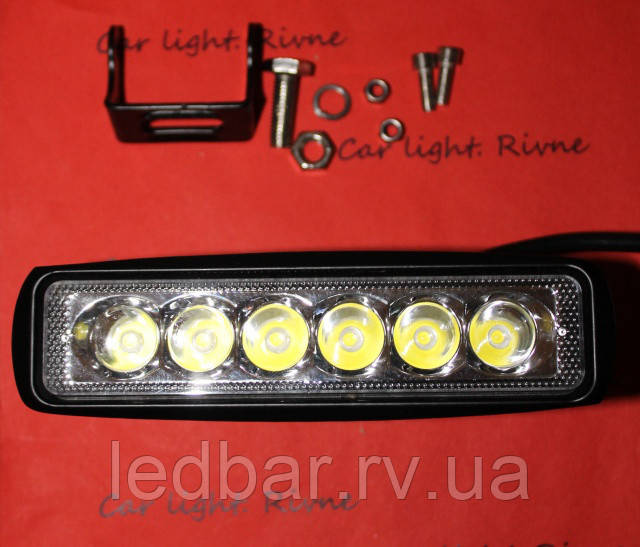 Світлодіодна прямокутна фара Led 18w