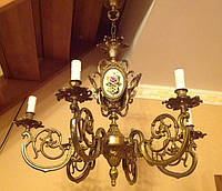 Антикварная бронзовая люстра ночник старинный светильник бра торшер антикварная лампа старинные люстры