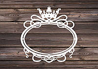 Свадебный герб, инициалы на свадьбу, монограмма, семейный герб из дерева - овальный 42