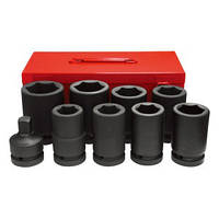 Набір подовжених ударних головок 1" (30-50 мм) 8 предметів A5639 AmPro