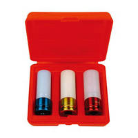 Набір головок 1/2" з пластмасовою вставкою, (17, 19,21 мм) 3 предмети T75793 AmPro