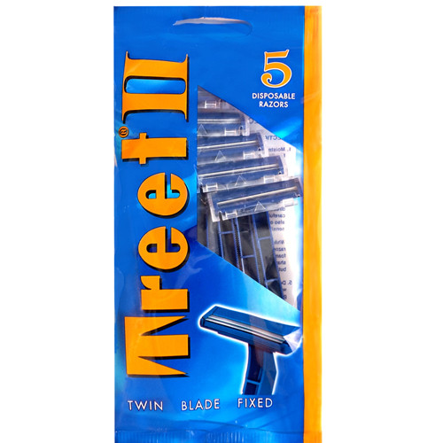 Одноразові станки для гоління «Treet II Platinum®» 5шт. T0006