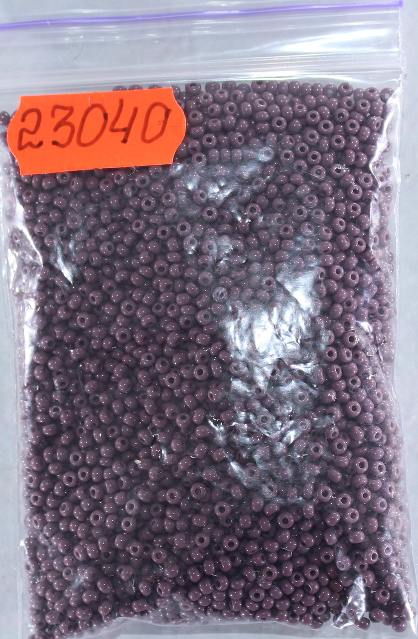 Бісер 10/0, №23040 сливовий натуральний (уп.50 грам), фото 1